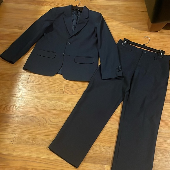 Kids Navy Blue Suit Set - Picture 2 of 11